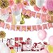 Baby Shower Decorations for Girl Pink and Gold Baby Girl Shower Decorating Kits with Banner, Balloons, Pom Poms Flowers, Paper Lantern, Paper Garland, Tassels …