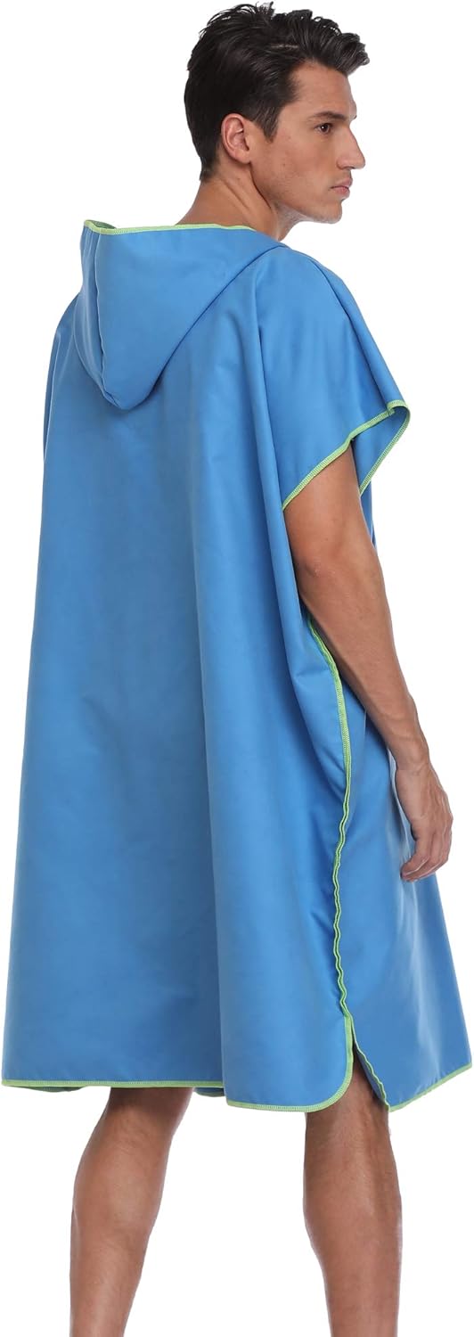FLYILY Changing Towel Poncho Hooded light weight Microfiber surf wetsuit changing with pocket - Image 4