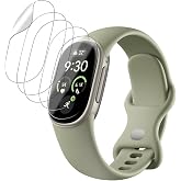Oshmirian 6Pcs Screen Protector Compatible with Google Fitbit Edge Watch | Premium TPU,6H Scratch Resistant,Bubble Free,Ultra Clear,Soft Film