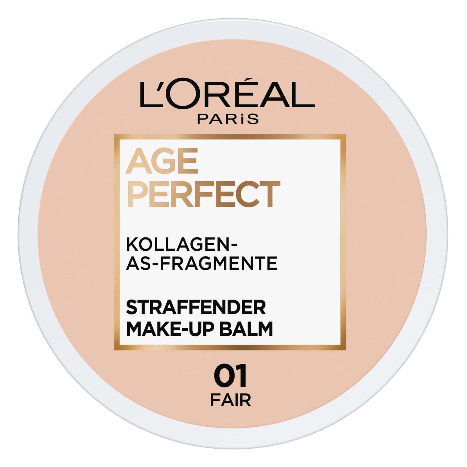 L'Oréal Paris Age Perfect Firming Make-Up Balm 01 Fair, Nourishing Makeup Wonder for Healthy-Looking Skin, 18 ml