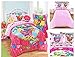 Shopkins Kids 4 Piece Bed in a Bag Twin Bedding Set - Reversible Comforter, Microfiber Sheets & Pillow Case by Moose Shopkins