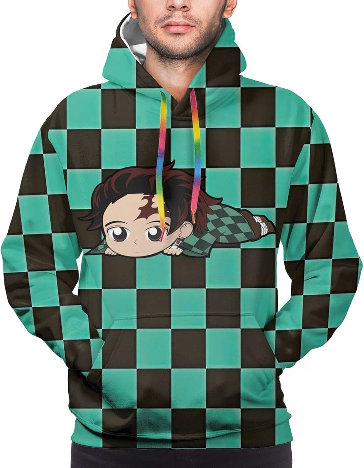 Amazon.com: Demon Slayer Hoodie Sweatshirts Men Women Pullover Unisex Novelty Hoodie Large Black 