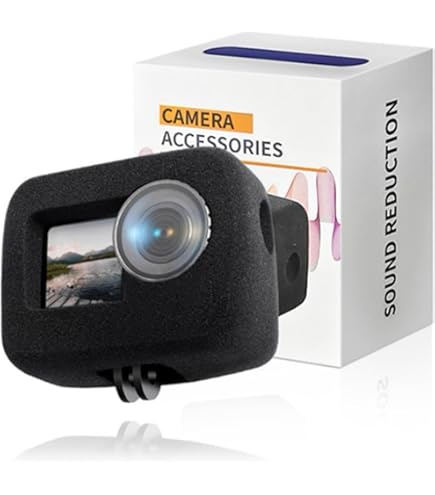 Éponge Pare-vent Windslayer Pour DJI Osmo Action 3/4 - Réduction Du Bruit, Matériau Doux - Pour Enregistrement Vidéo Extérieur