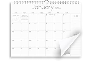 Calendar 2026-2027 Wall Calendar 14.5" x 11.5" – Canadian Holidays & Observances, Monthly Wall Planner with Twin-Wire Binding