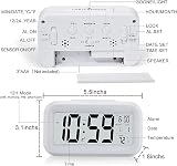 Hiseeyo Digital Alarm Clock 4.3" LED Display Battery Powered Large Numbers view 3