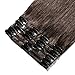 100% Real Remy Clip in Hair Extensions 16-22inch Grade AAAAA Natural Hair Full Head Standard Weft 8 Pieces 18 Clips Long Smooth Soft Silky Straight for Women Fashion (22