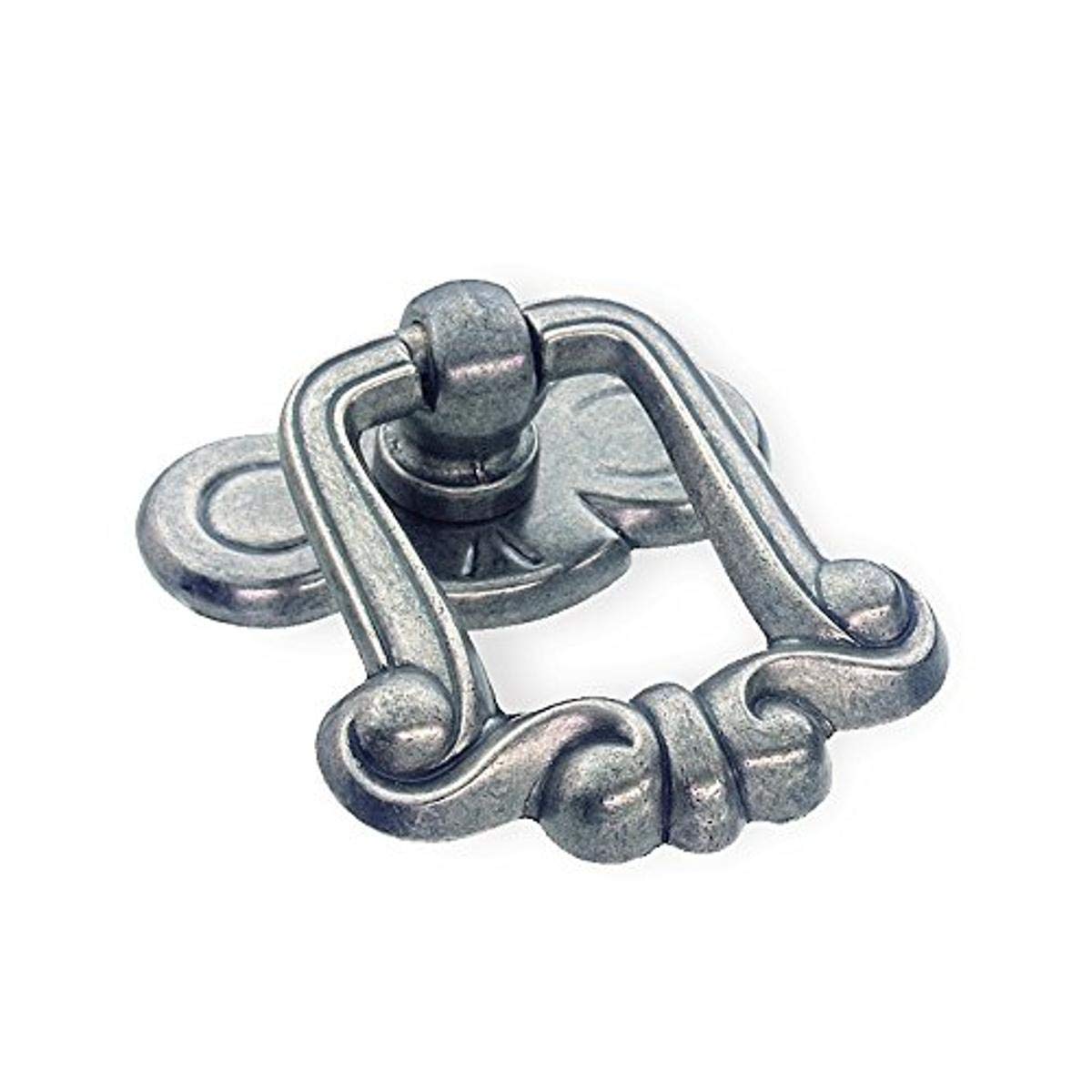 Schwinn 22830 Furniture Handle with Base Plate, Zamak, antique pewter