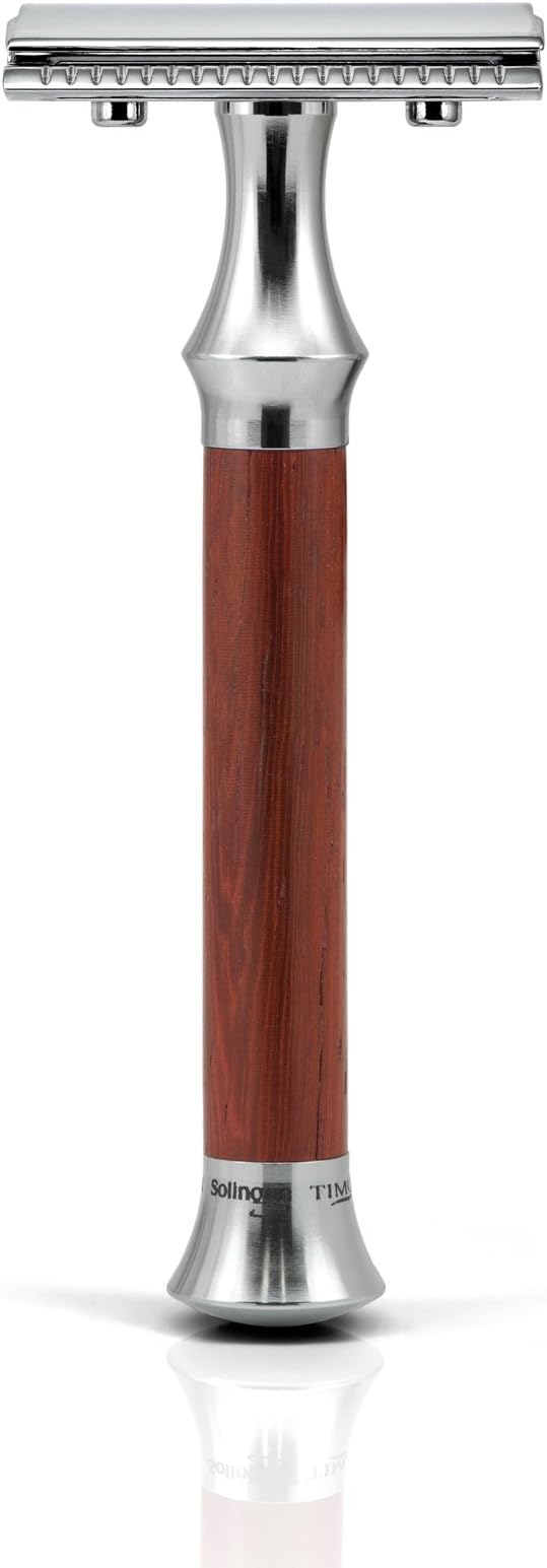Timor Safety Razor with Padauk Wood Designed and Made in Germany