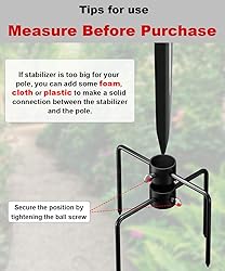 Garbuildman Pole Stabilizer Stand Base with 4