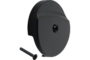 Master Plumber 199MB, Single Hole Bath Waste and Overflow Plate - Matte Black, Plastic
