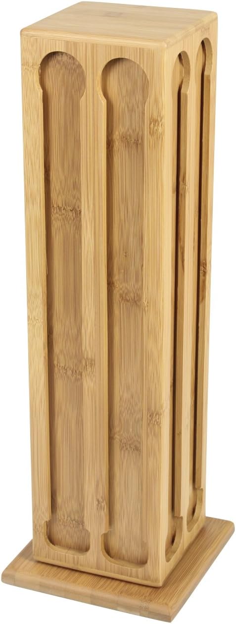 Ambiance Nature - 508823 - Capsule Dispenser - Rotating Bamboo - 80 Capsules