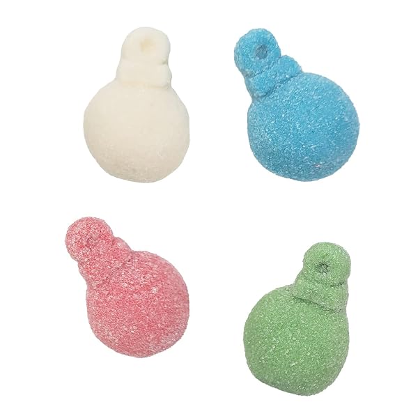 FRUIDLES GLITTER ORNAMENTS GUMMY CANDY, DELICIOUS GUMMIES, FUN AND FESTIVE HOLIDAY SNACKING, PARTY FAVOR (2.2 POUNDS)