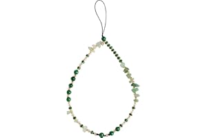 BettDecor Aesthetic Phone Charm - Natural Quartz & Miyuki Seed Beads Phone Chain Strap - Durable, Versatile, & Stylish Phone Wrist Strap for Personal Items