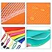 SIQUK 18 Pieces Zipper Pouch Plastic Mesh Pouch Waterproof Double Layer Zipper File Bags for Pen, Pencil, Documents and Cosmetics, 6 Colors