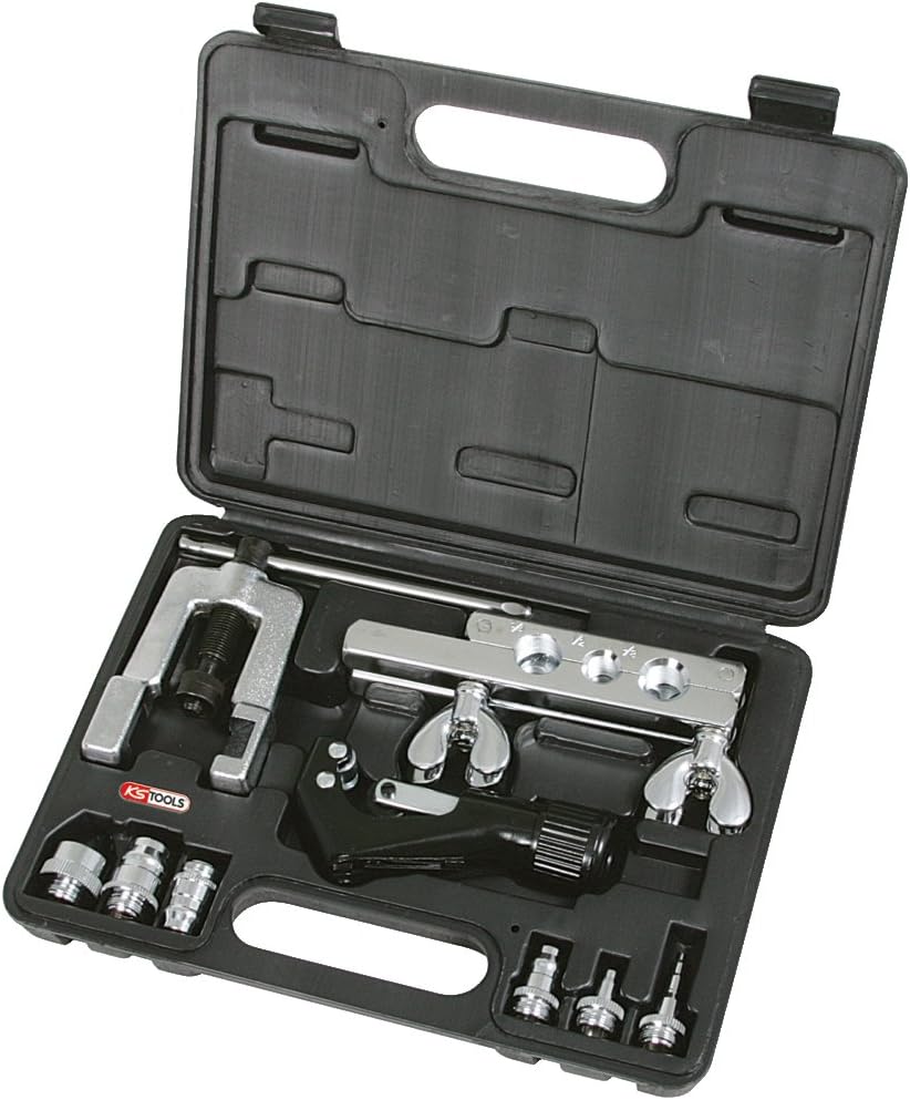 KS Tools Air Conditioning Pipe Flaring Kit (10 Pieces), Copper - Image 4