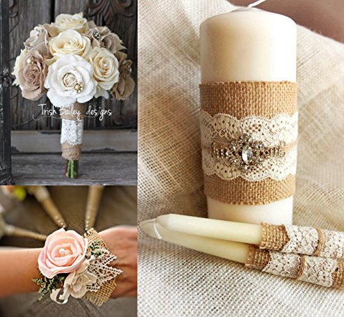5 ilauke+Natural+Burlap+Wedding+Decorations