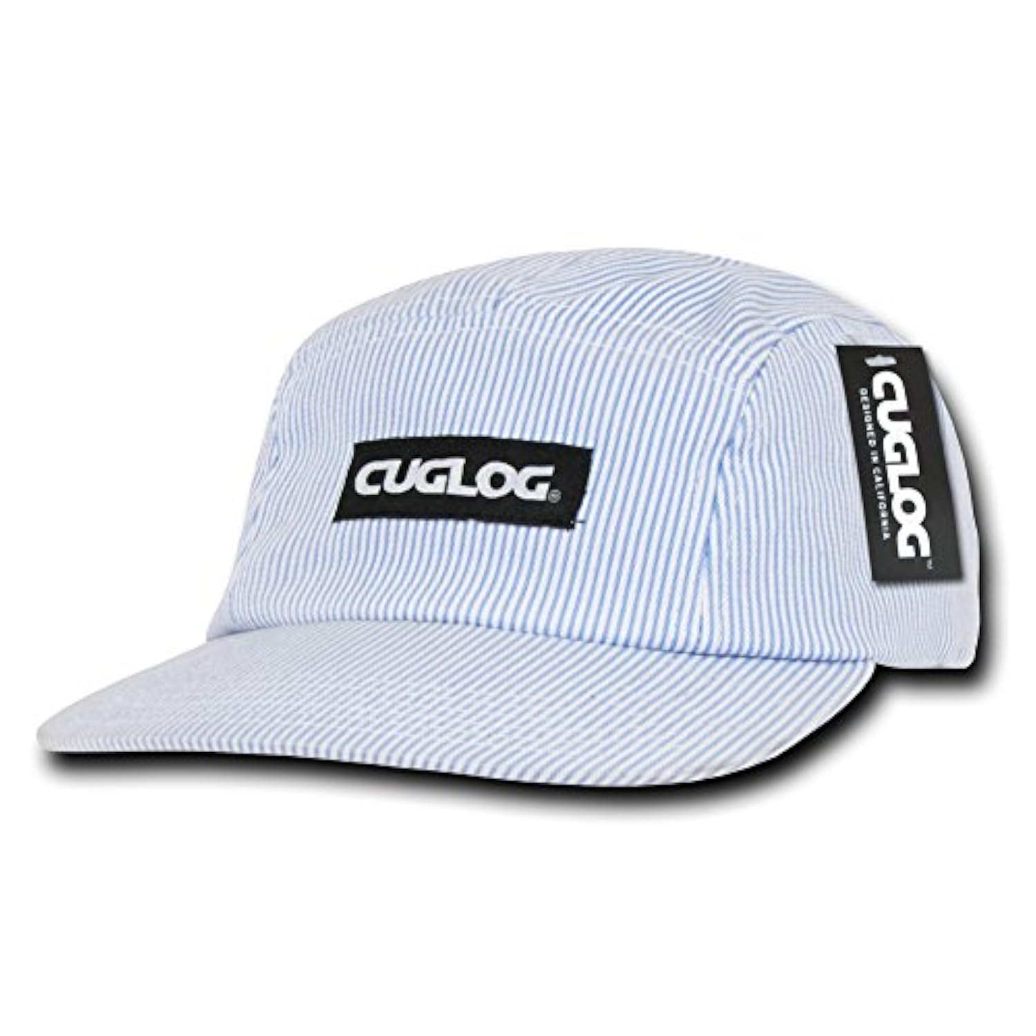 Cuglog Seersucker 5 Racer Baseball Cap - Blue