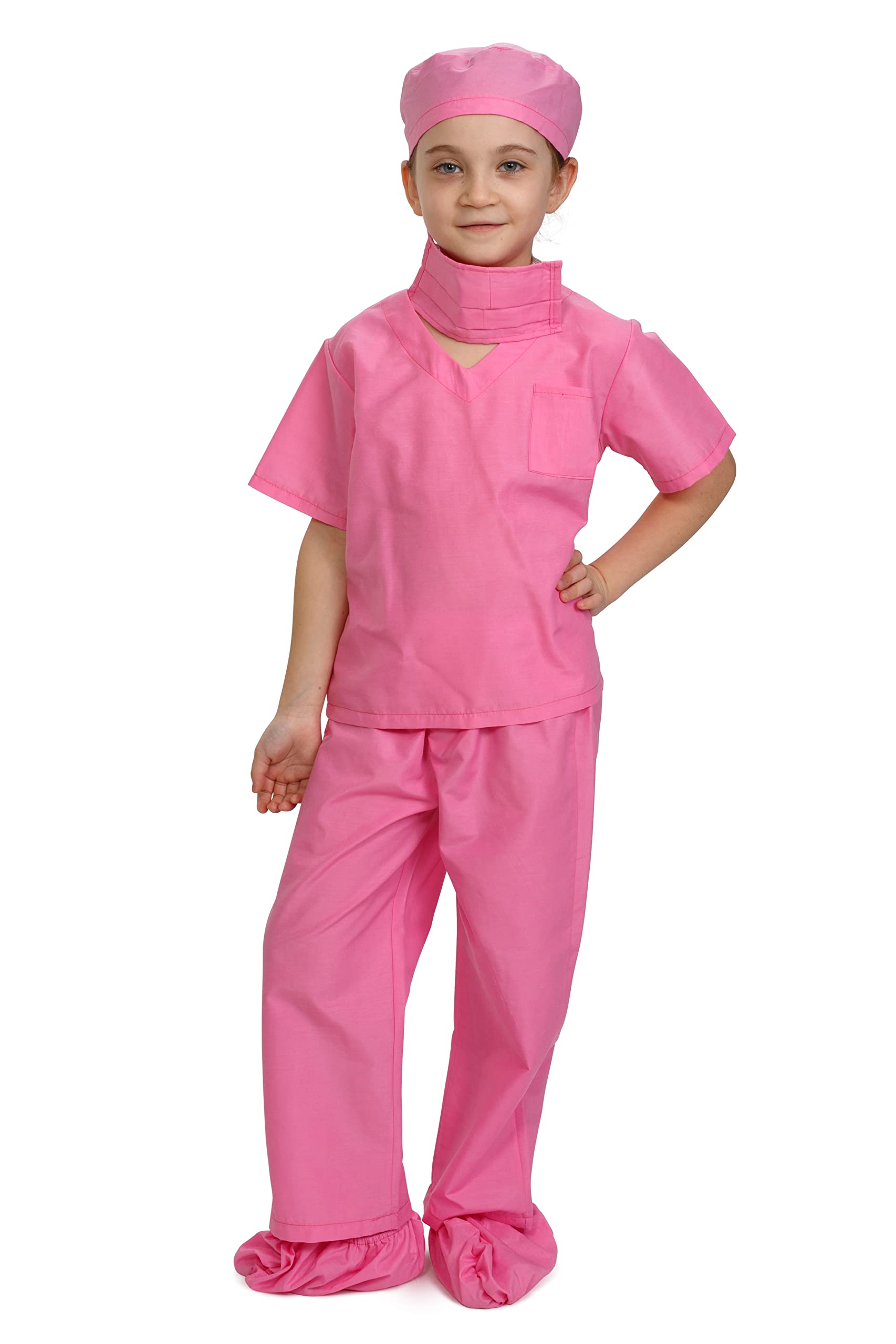 Dress Up America Doctor Scrubs For Kids - Pink Doctor And Nurse Costume For Children - Role Play Costume For Kids