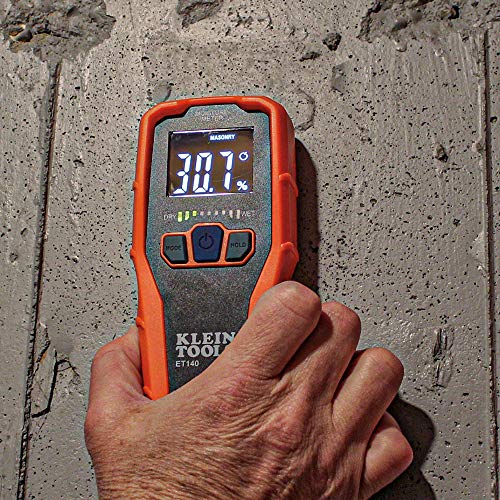 Klein Tools ET140 Pinless Moisture Meter for NonDestructive Moisture