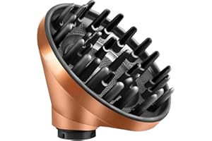 LIWOOWE Upgraded Diffuser for Dyson Airwrap Styler HS08 HS05 HS01, Converting for Dyson Airwrap to Hair Dryer Diffuser Attachment, Diffuser Nozzle Attachment for Dyson for Airwrap (Gold)