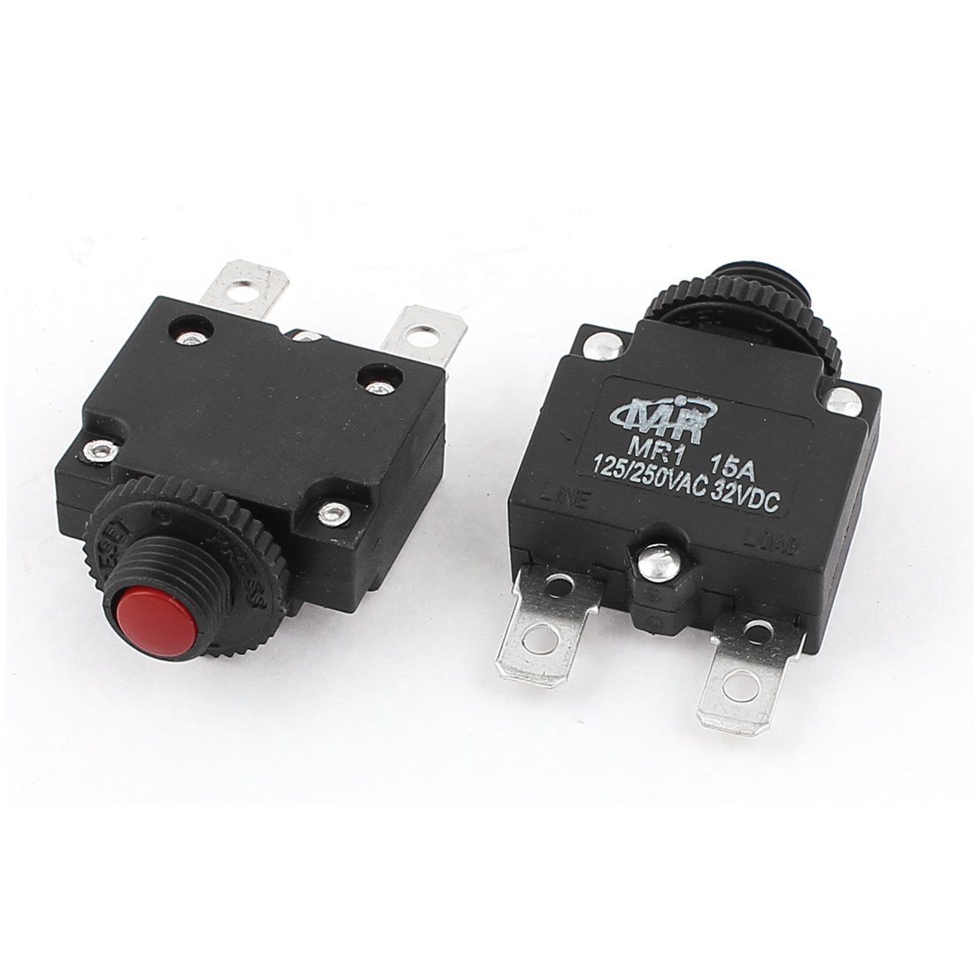 uxcell AC 125V/250V DC 32V 15A Air Compressor Circuit Breaker Protector