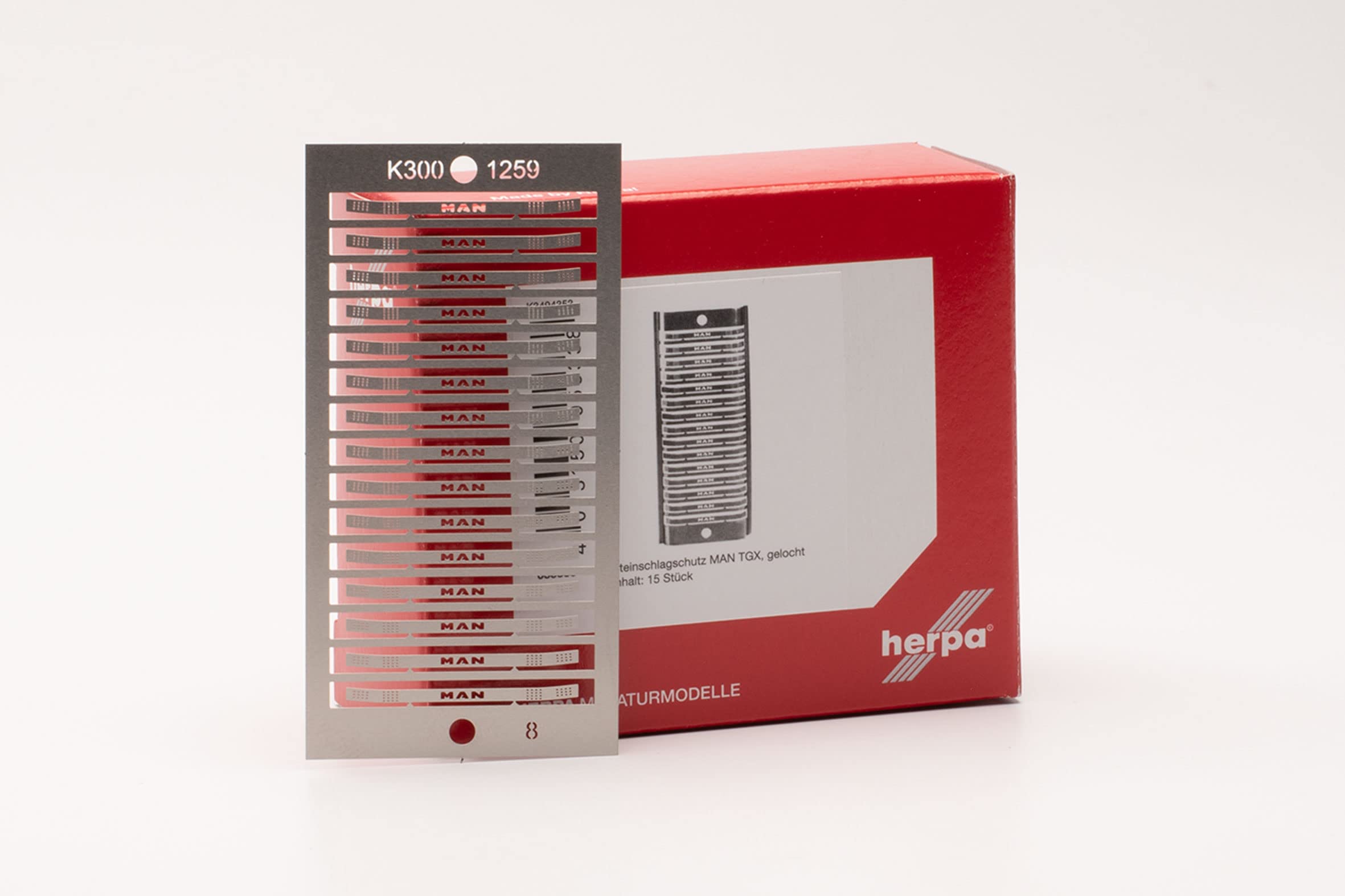 herpa 055338 Stone Chip Protection, Perforated, Man TGX, (Pack of 15) Crafts, Accessories, Model Making, White