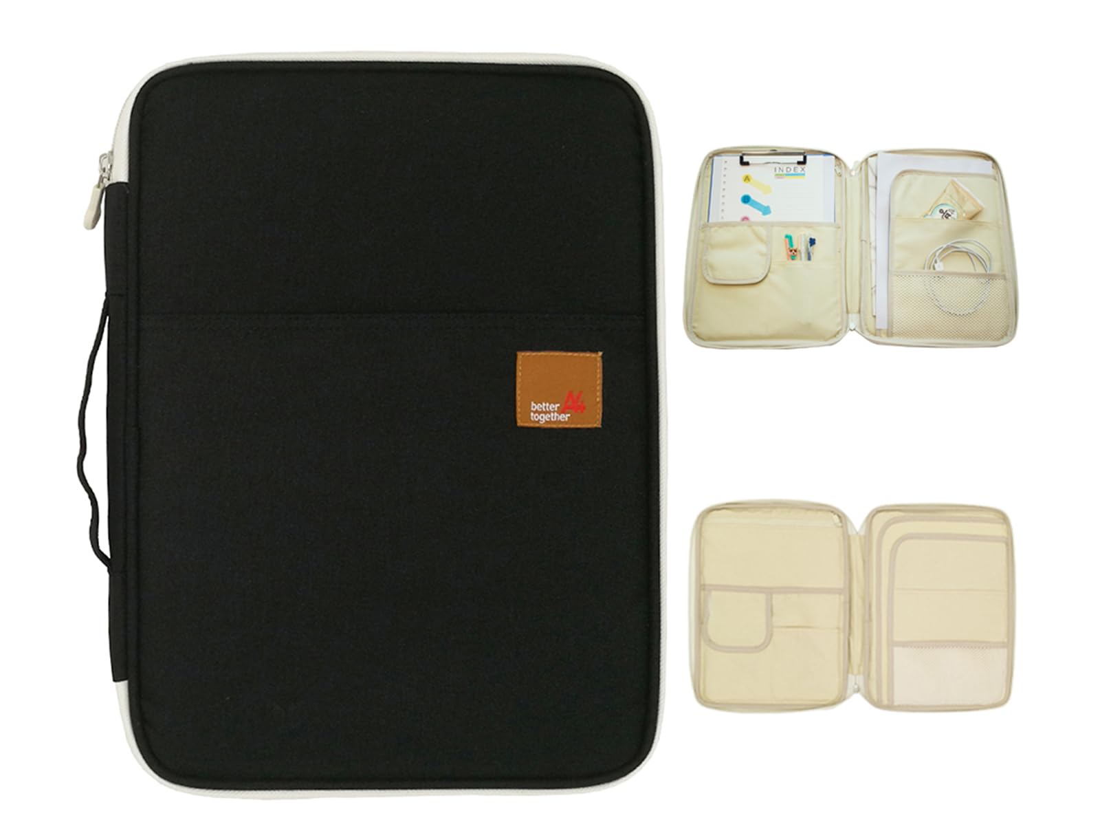 Mygreen Universal Travel Gear Organizer/Electronics Accessories Bag/Document File Bag (Large, Black)