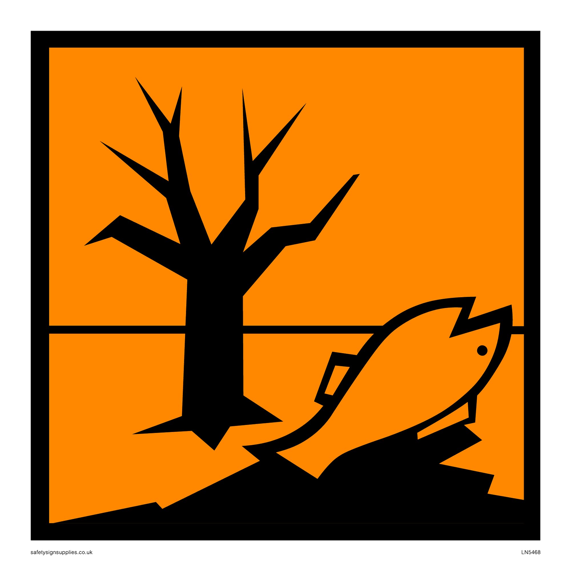 Hazardous To The Environment Sign - 150x150mm - S15