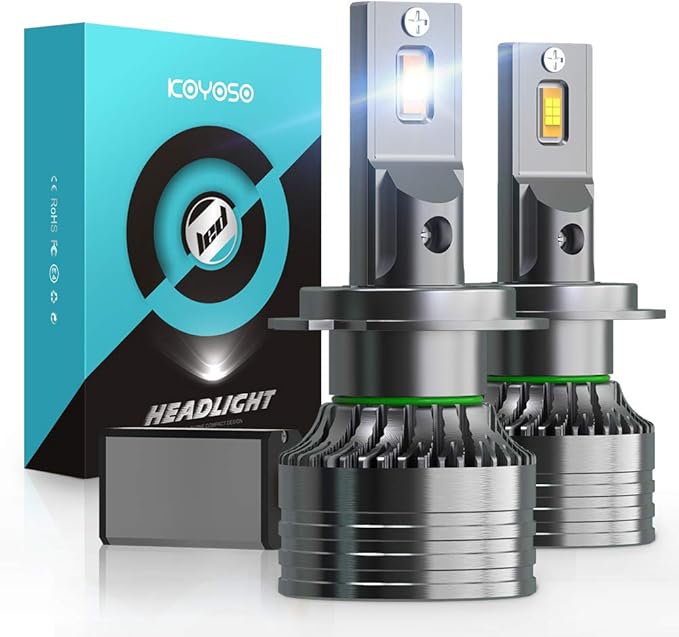 Ampoule H7 LED 16800LM Voiture, KOYOSO 100W Phares 6000K Blanc Amazon