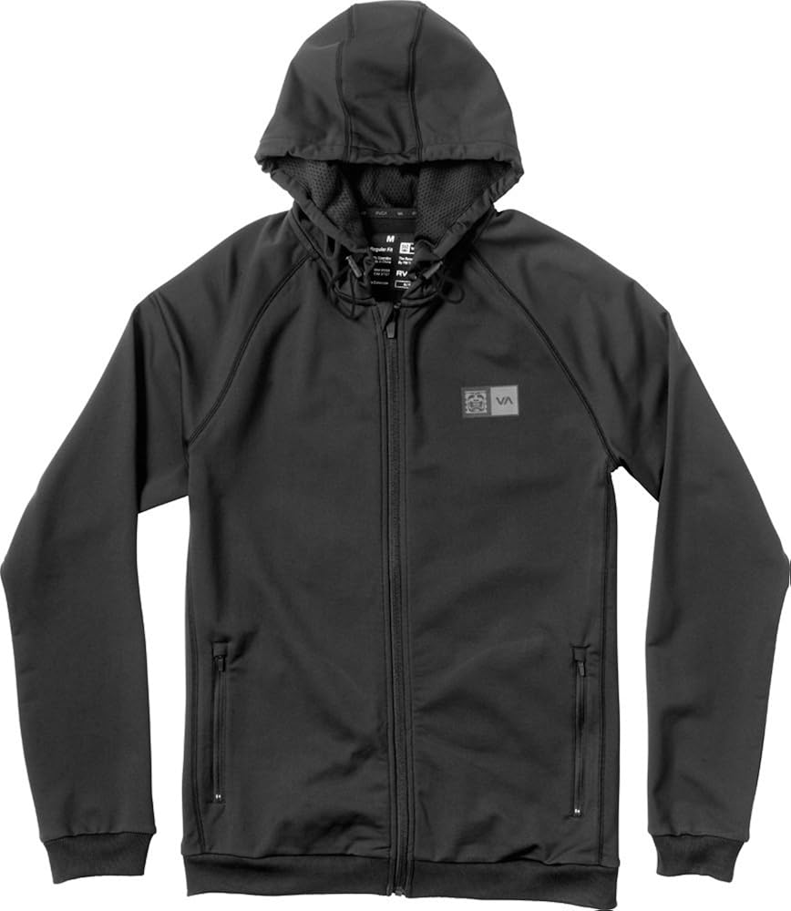 RVCA Men's Bj Trainer Hood, Black, Small: Clothing