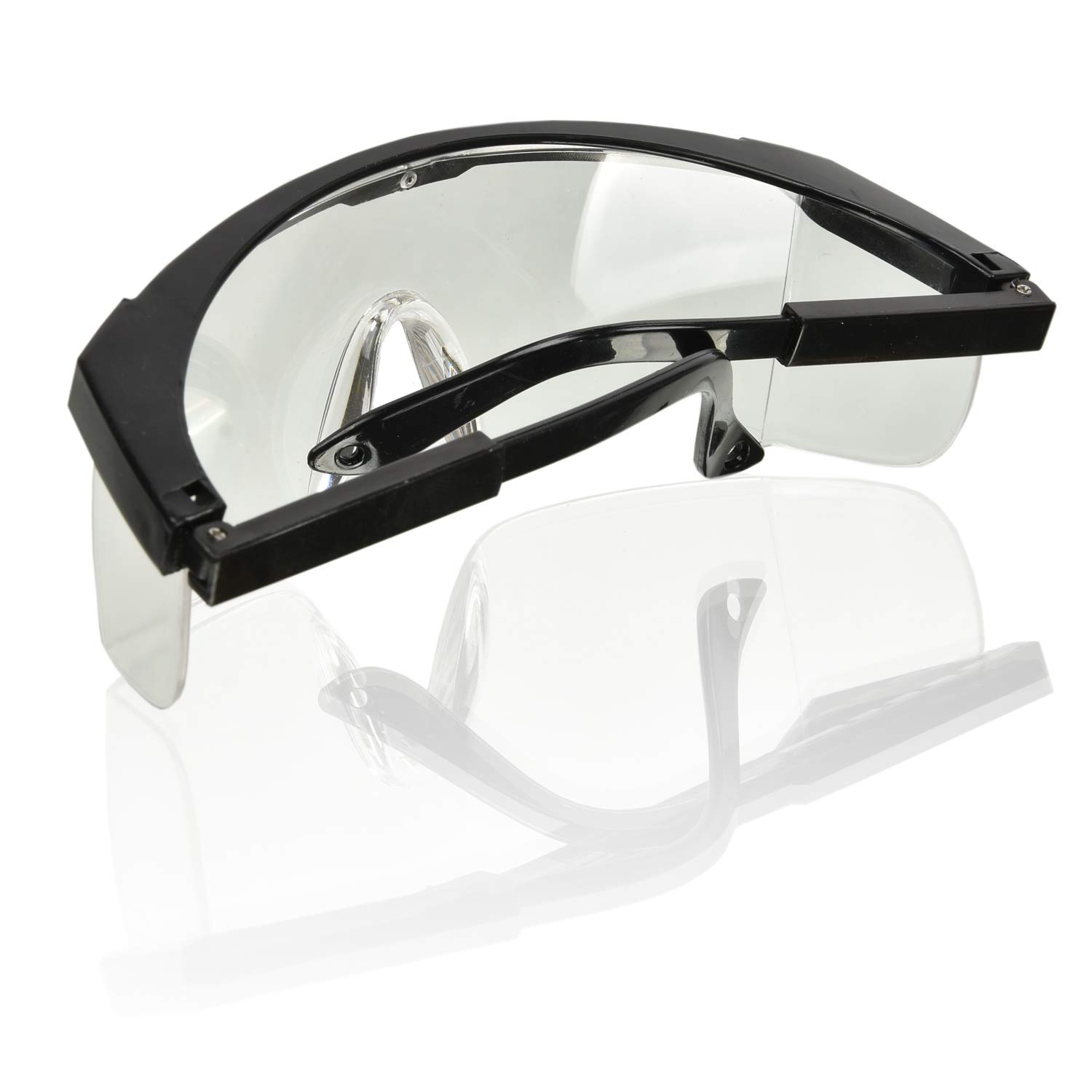 6 Schutzbrillen Brille Seitenschutz Bügel Verstellbar Sicherheitsbrille