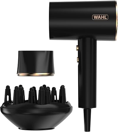 Wahl Ionic Flow Hair Dryer 2100W Lightweight Frizz Control Cold Shot Diffuser