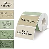 Starboling 3" x 2" Thermal Labels,Self-Adhesive Rectangle Thermal Printer Sticker,for Price,Barcode,Mailing,Name(Green Gradient)