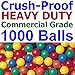 1000 pcs Commercial Grade Heavy Duty Crush-Proof Plastic Ball Pit Balls in 4~6 Random Colors - Jumbo 3