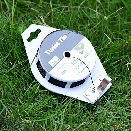 YDSL 328ft (100m) Twist Ties, Plant Ties for Vines Garden Wire with