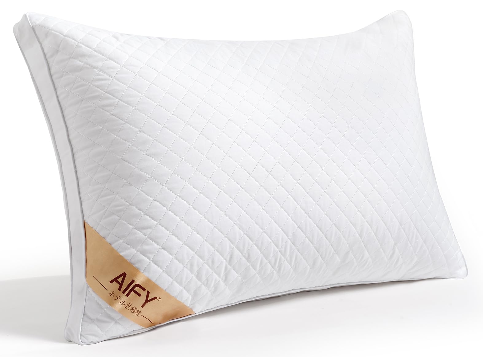 AIFY枕 まくら 首が痛くならない 快眠 高級ホテル枕 高さ調整 低め 高め pillowホテル仕様 横向き寝 仰向け寝 洗える枕 ふんわり マクラ 安眠枕 通気性 抗菌 快眠枕プレゼント63x43x16cm (ホワイト)商品画像