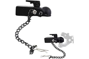 ShareGoo Metal Hitch Trailer Hook Ball Buckle Simulation Link Component Compatible with Traxxas TRX-4 90046 90047 SCX10 1/10 RC Crawler Car,Black