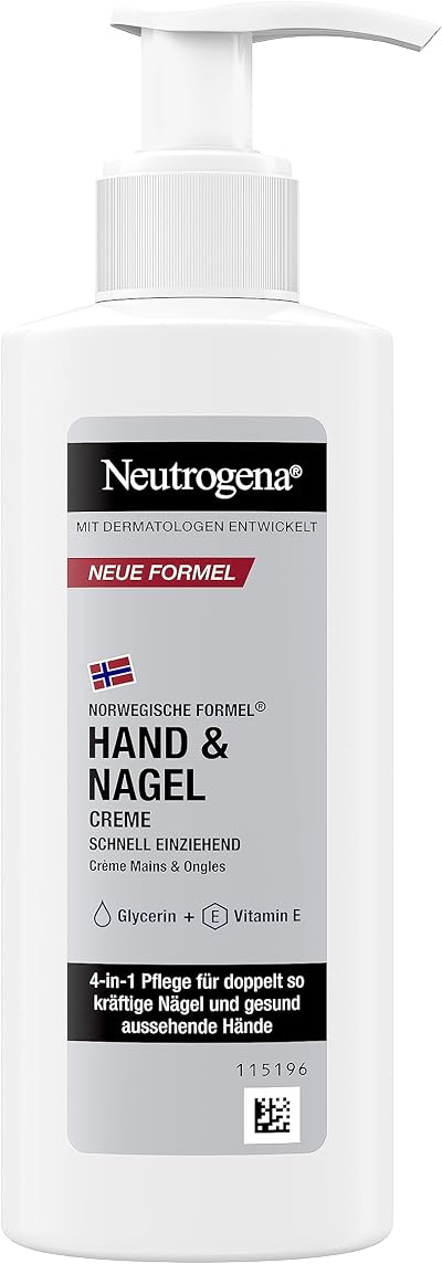 Neutrogena Hand & Nail Cream 150ml Fast Absorbing Glycerine Vitamin E