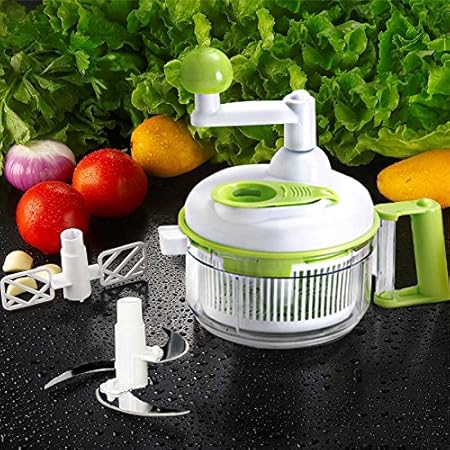 Uten Multifuncional Picadora de Frutas y Verduras con un Recipiente Grande para