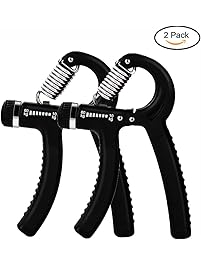 Ruky Hand Grip Strengthener, Hand Grip Exerciser, Hand Grippers, Adjustable Resistance 22-132Lbs (10-60kg), Strength Trainer, Hand Squeezer, Forearm Grip Workout for Athletes Pianists Rock Climbers