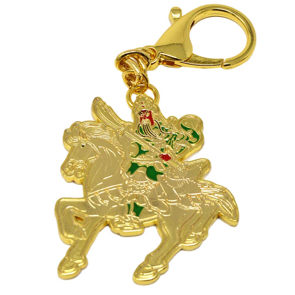 Feng Shui Kuan Kung On Horse with Anti Betrayal Amulet 2020 W4135