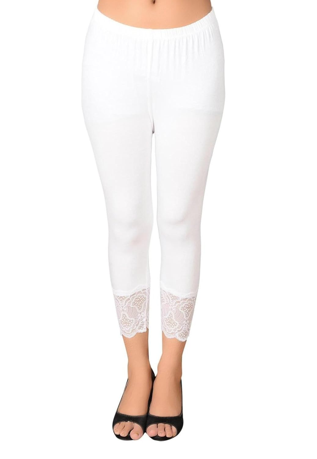 you forever white solid viscose short leggings
