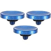PATIKIL Camera Shutter Button Release Button Blue 3Pcs | Soft Shutter Pure Copper Camera Button Concave Suitable for Nikon for Fujifilm for Leica DSLR/SLR Camera