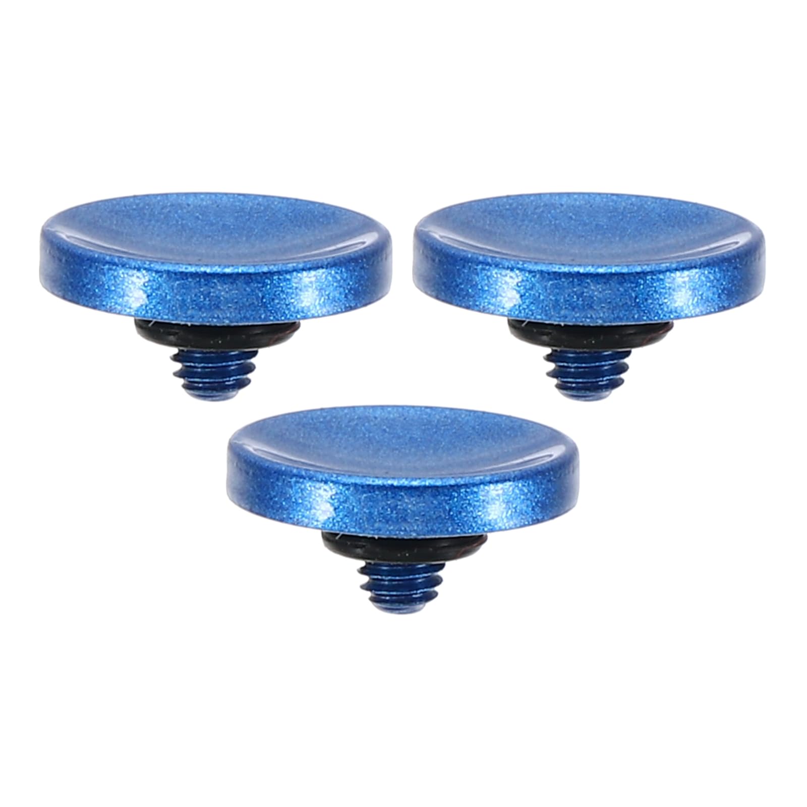 PATIKIL Camera Shutter Button, 3 Pack Soft Shutter Release Button Pure Copper Camera Button Concave Suitable for Nikon for Fujifilm for Leica DSLR/SLR Camera, Blue