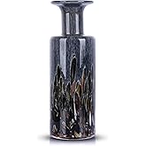 LCCCK 13" Tall Glass Vase Pretty Hand Blown Glass Vase, Unique Colorful Flower Vases for Bouquet, Modern Sea Art Decorative Vase for Home Living Room Kitchen Bathroom Dining Table Centerpieces