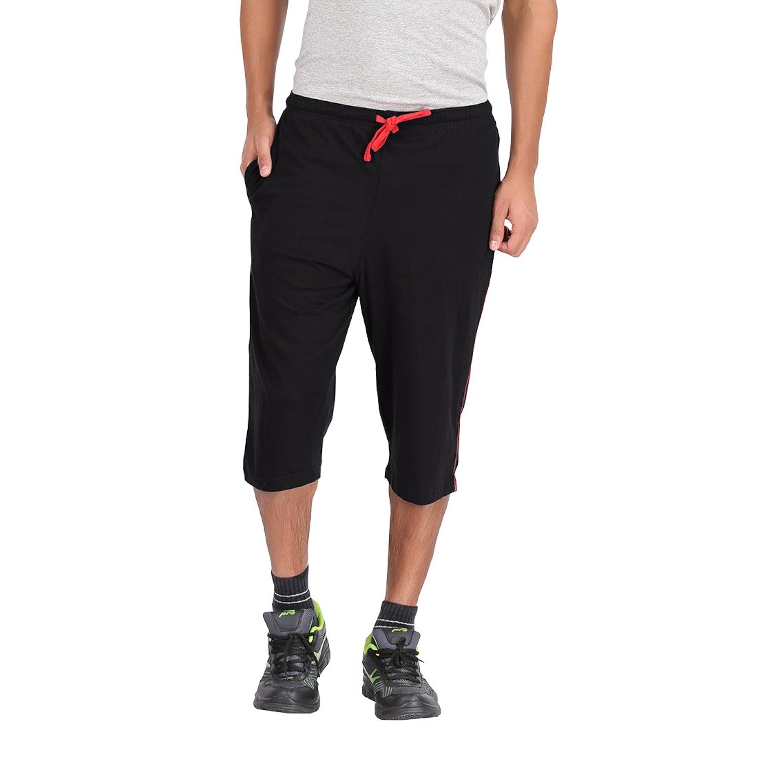 vinab premium super soft cotton basic three fourths for men(pack of 1)