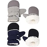 Weradau Fleece Lined Mittens for Baby Boys Girls,Baby Toddler Little Kids Winter Gloves Mittens for Children