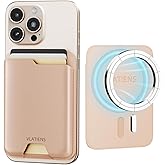 VLATIENS magsafe wallet magnetic for iphone,mag-safe wallet magnetic phone,Fit 3 Cards holder for iphone 17/16/15/14/13/12/pro max Series (fast Rose gold)