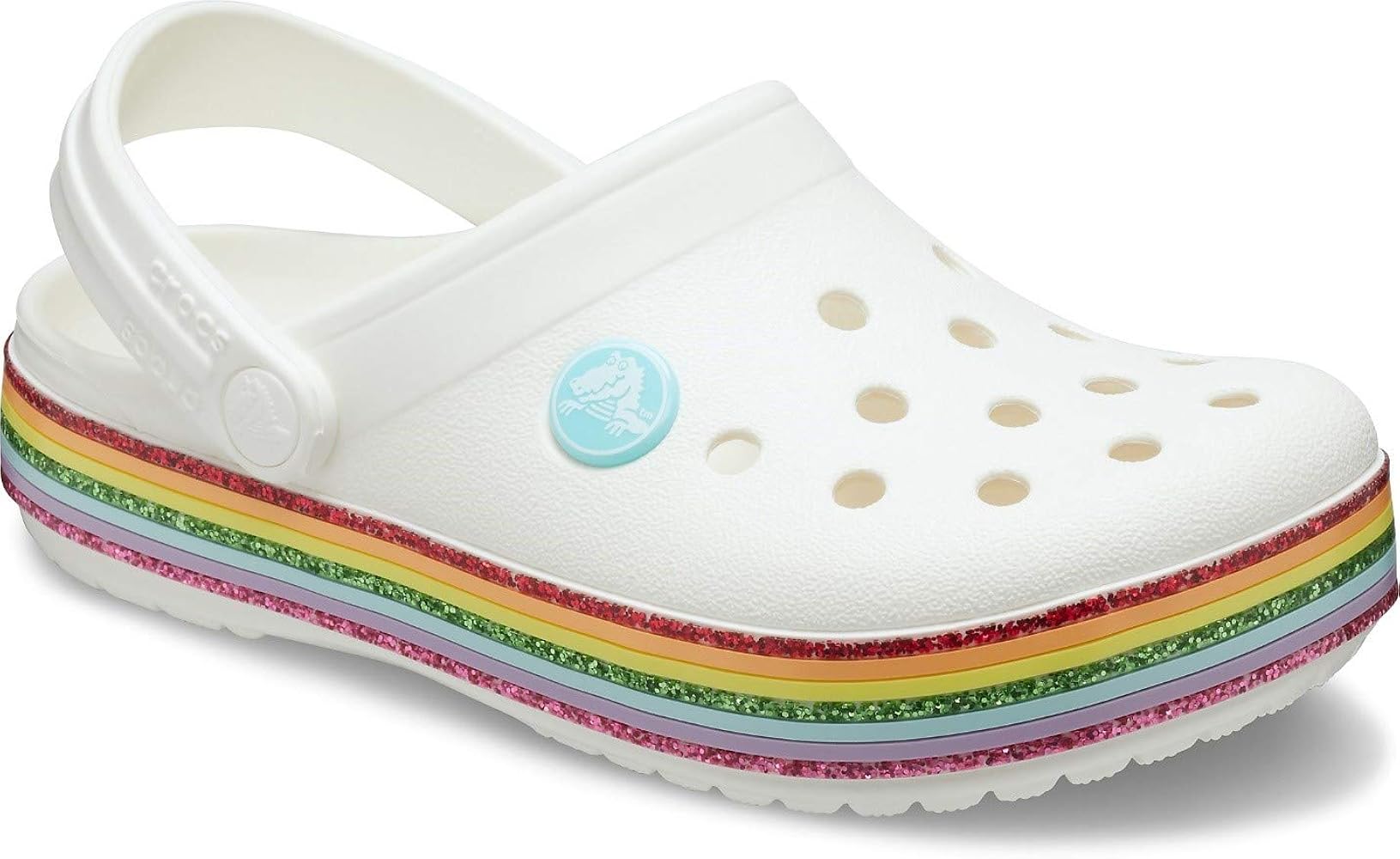 crocs rainbow sandals