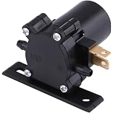 Kodrily 12V Windshield Washer Pump, Universal Windshield Washer Motor Pump, Plastic Windscreen Wiper Motor, OE Number AWP01 Washer Fluid Pump 2 Pin for Car Van Bus Truck, Black